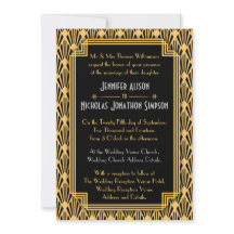 Art Deco Geometric Diamonds Mönster Bröllop