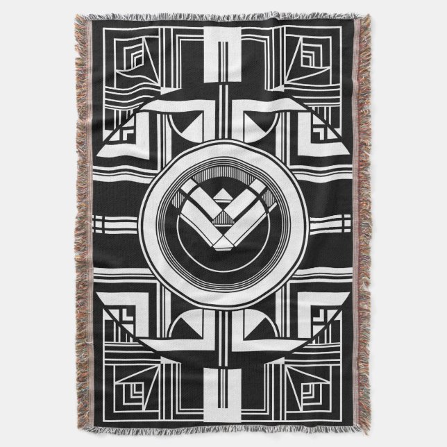 Art Deco Geometric Filt (Framsidan Vertikal)