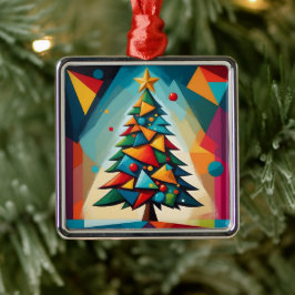 Art Deco Geometric Julgran Triangle Heaven Julgransprydnad Metall