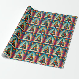 Art Deco Geometric Julgran Triangle Heaven Presentpapper