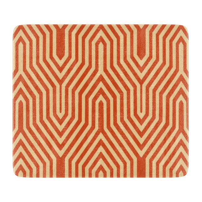 Art Deco Geometric - mandarin-orange (Framsidan)