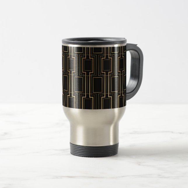 Art Deco Geometric Mönster Resemugg (Framsida höger)