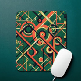 Art Deco Geometric Mouse Pad Musmatta