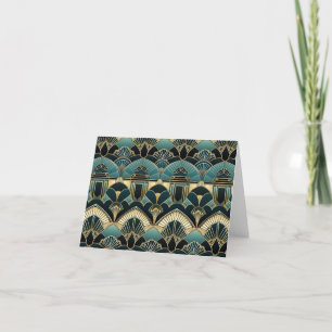 Art Deco Geometric Patterned Tack Kort
