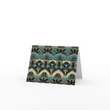 Art Deco Geometric Patterned