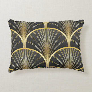 Art Deco Geometric Struktur Illustration Prydnadskudde