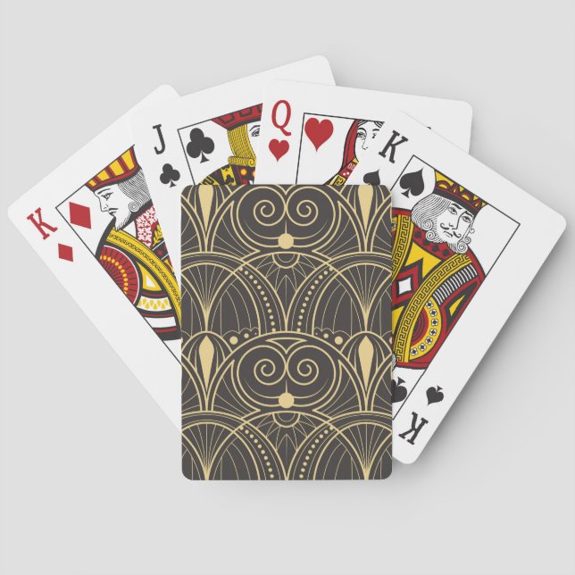Art Deco Geometric Tiles Luxury. Casinokort (Baksidan)