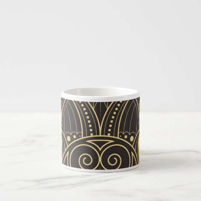 Art Deco Geometric Tiles Luxury. Espressomugg (Framsidan)