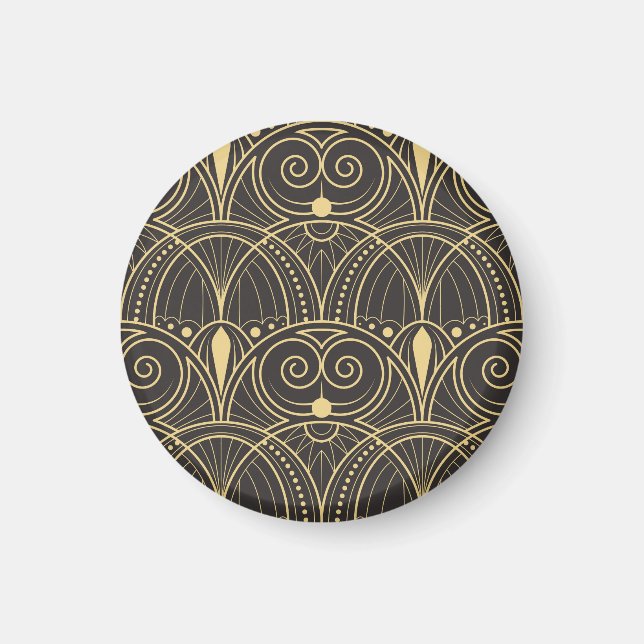 Art Deco Geometric Tiles Luxury. Magnet (Framsidan)