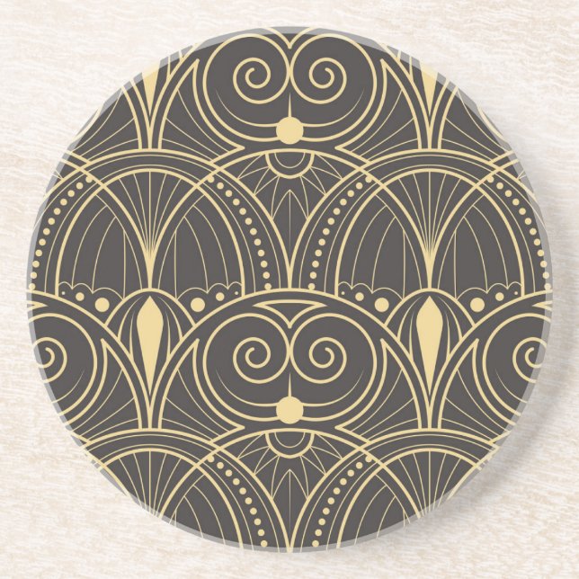 Art Deco Geometric Tiles Luxury. Underlägg (Framsidan)