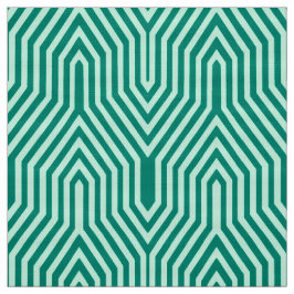 Art Deco Geometric - turkos och aqua Tyg