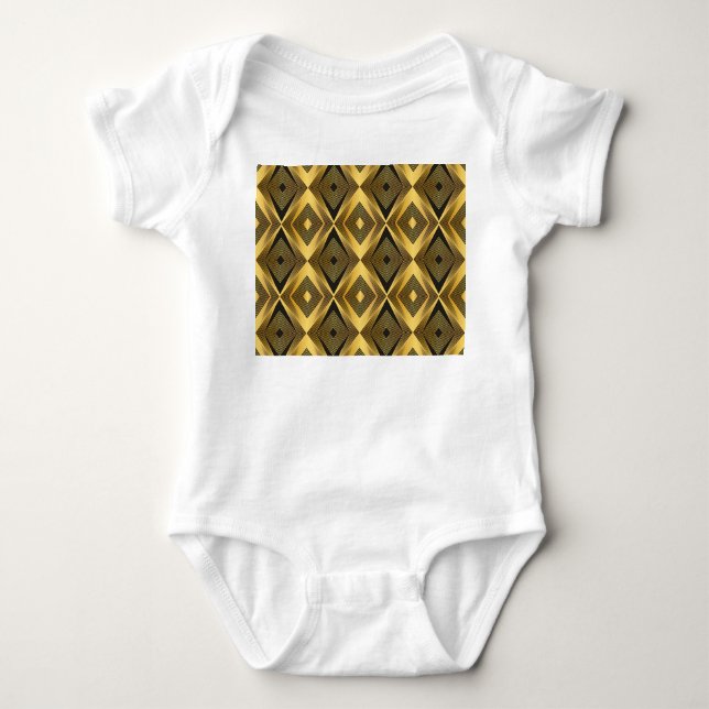 Art Deco: Geometrisk bakgrund för Abstrakt T Shirt (Framsida)