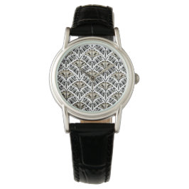 Art Deco Geometrisk Fläktklocka Armbandsur