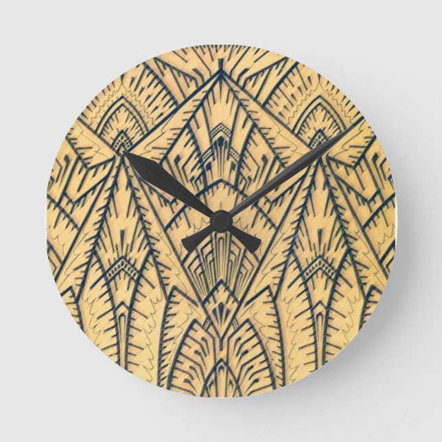 Art Deco Geometrisk Klocka (Framsida)