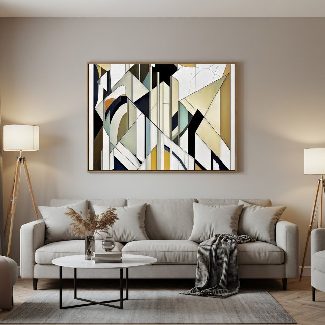 Art Deco Geometrisk Mozaik Poster (Skapare uppladdad)