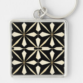 Art Deco Geometrisk Nyckelring