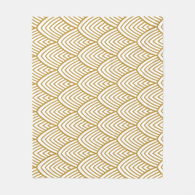 Art Deco-geometrisk sömlös mönster. Fleecefilt (Framsidan)
