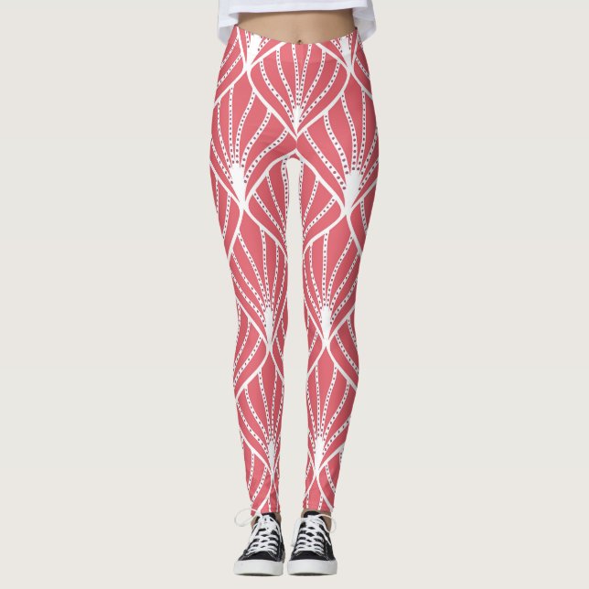 Art Deco, geometrisk sömlös mönster. Leggings (Framsida)