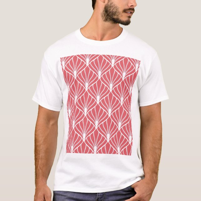 Art Deco, geometrisk sömlös mönster. T Shirt (Framsida)