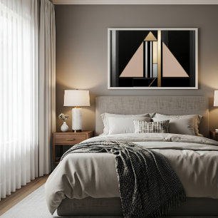 Art Deco Geometrisk Struktur Poster