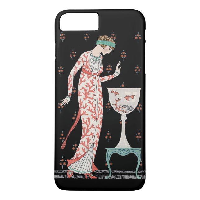 Art Deco George Barbier Goldfish iPhone 7 Pluscase Case-Mate iPhone Skal (Baksida)