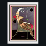Art Deco "Girl On Chaise" Skriv ut 12 x 16 Poster<br><div class="desc">Färgfull Art Deco Skriv ut "Girl on Chaise" 12 x 16</div>