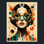 Art Deco Girl Poster<br><div class="desc">Underbar poster utformning. Du kommer att kärlek det som andra. Du kan fritt använda den här designen för andra produkter som du gillar eller anpassa och lägga till texten. Följ mig för mer. Tack. Ha en trevlig dag.</div>