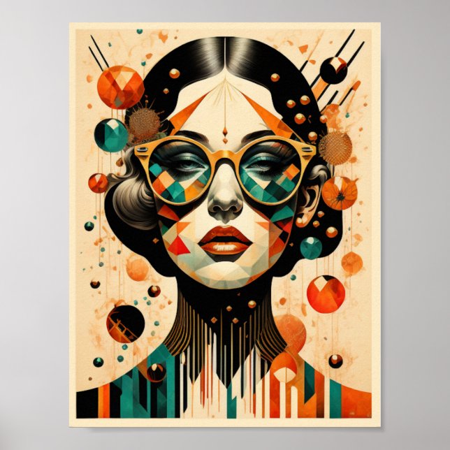 Art Deco Girl Poster (Framsidan)