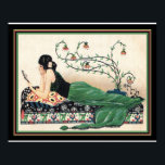 Art Deco "Girl with Spegel" Skriv ut -16 x 20 Poster<br><div class="desc">Bilder 20,  Art Deco,  Skriv ut med Chilton Longley "Girl With Spegel" -16 x 20</div>