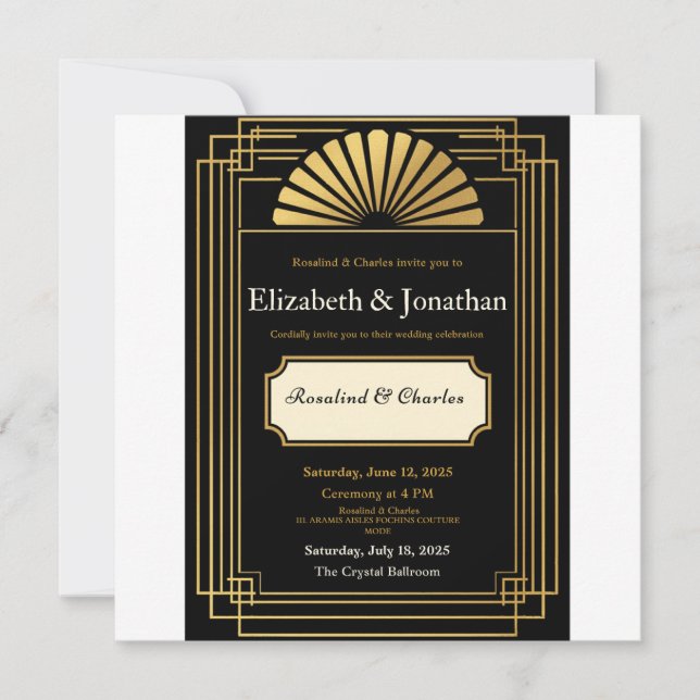 Art Deco Glada 20-talet Spara Datumet (Framsida)