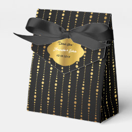 Art Deco Glam Golden Wedding Favor Tack Presentaskar