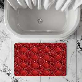 Art Deco Glam Röda Alla Hjärtans Dag-mönster Badrumsmatta