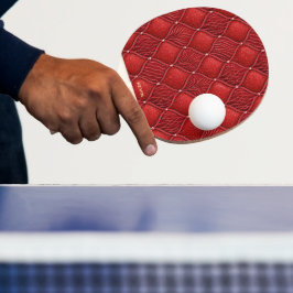 Art Deco Glam Rödt Mönster Pingisracket