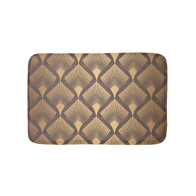 Art Deco Glamor: Golden Scales. Badrumsmatta (Framsidan)