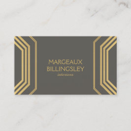 Art Deco Glamor I Insida Designer, Boutique Visitkort