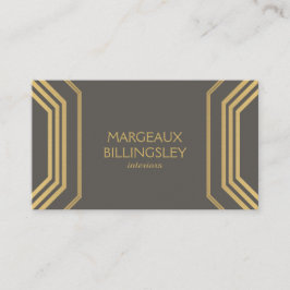 Art Deco Glamor I Insida Designer, Boutique Visitkort