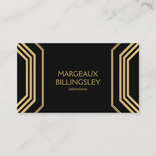 Art Deco Glamor III Insida Designer, Boutique Visitkort