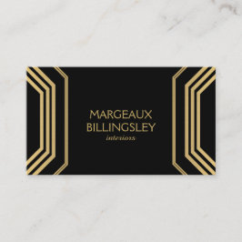 Art Deco Glamor III Insida Designer, Boutique Visitkort