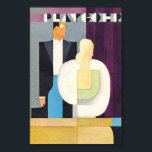 Art Deco Glamor par Vintage affisch<br><div class="desc">Art Deco Glamor lite Vintage affisch med ett par som står i teaterboxen.</div>