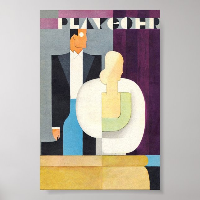 Art Deco Glamor par Vintage affisch (Framsidan)