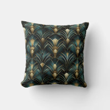 Art Deco Glamor Velvet Pillow