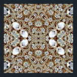 Art Deco Glamoral Vintage Mode Beige Guld Poster<br><div class="desc">Dekorationerna i Art Deco Glamous Vintage Mode Beige Guld simuleras i teckningen. Inga egentliga rinestoner kommer att användas vid skapar av denna produkt.</div>
