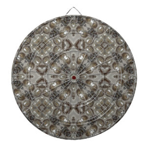 Art Deco Glamoral Vintage Mode Grått Beige Art Darttavla