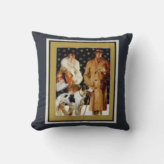 Art Deco Glamour Julpar Kudde (Framsida)
