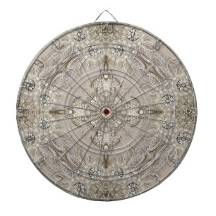 Art Deco Glamous Vintage Mode Grått Beige Darttavla