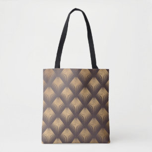 Art Deco Golden: Minimalistiskt sömlöst Tygkasse