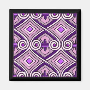 Art déco gör Persien (ljust lila) Magnet