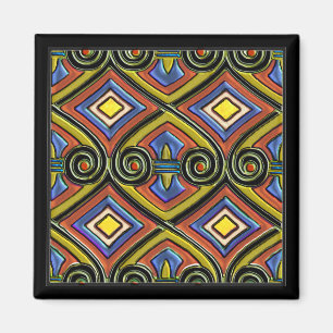 Art déco gör Persien (Mång--Färg) Magnet