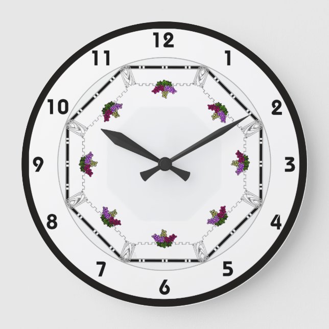 Art Deco-grafik Stor Klocka (Framsida)