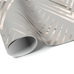 Art déco grånar beige elegant minsta geometri presentpapper